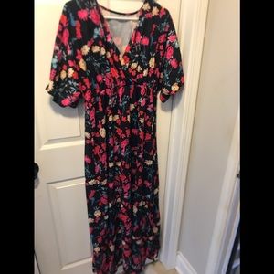 Brand new black floral dress
